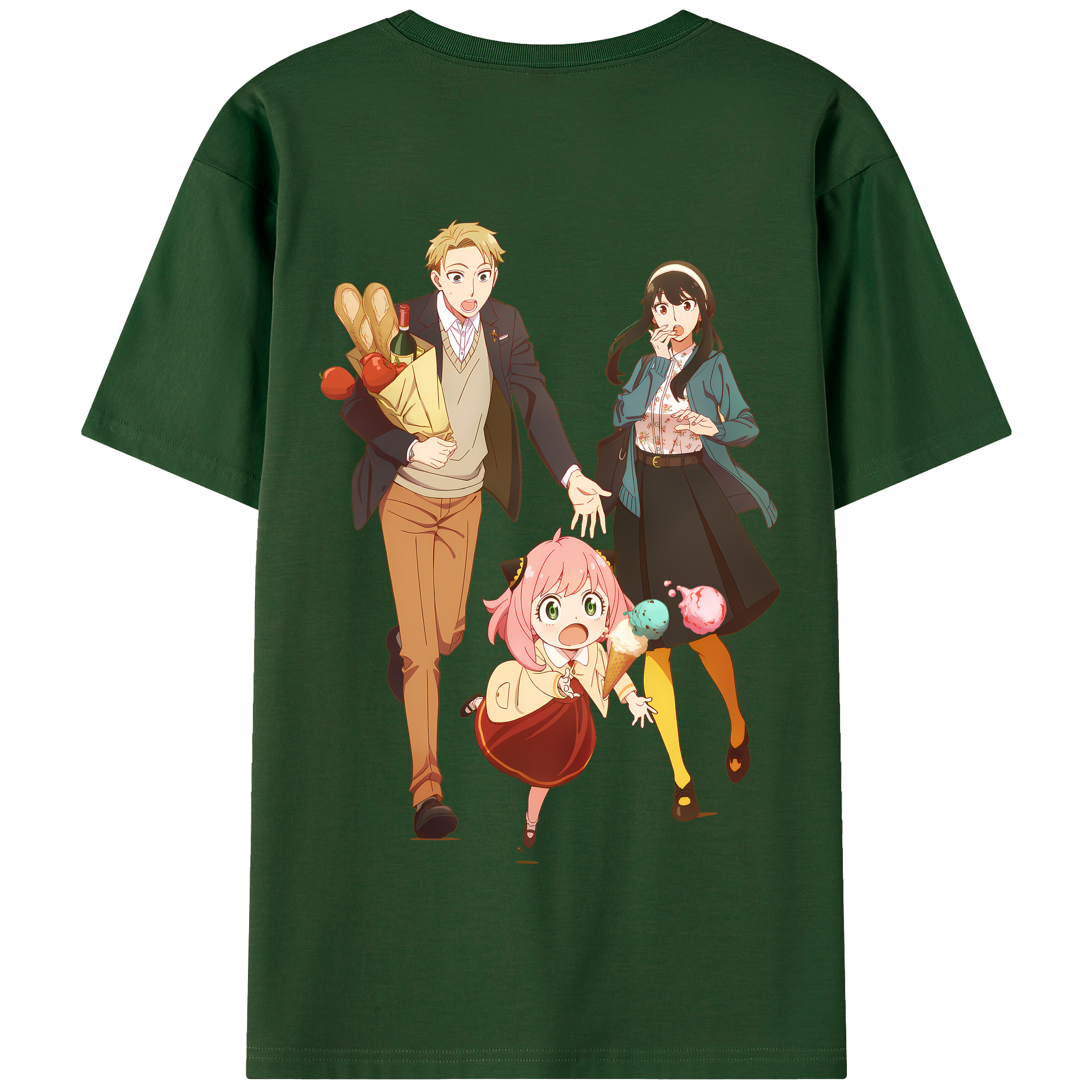 （画像用） SPY×FAMILY间谍家家酒 綿100％半袖Tシャツ（背面プリント）